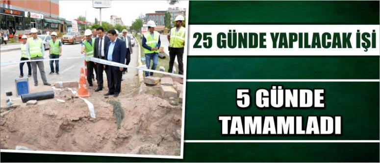25 Günde Yapılacak İşi 5 Günde Tamamladı
