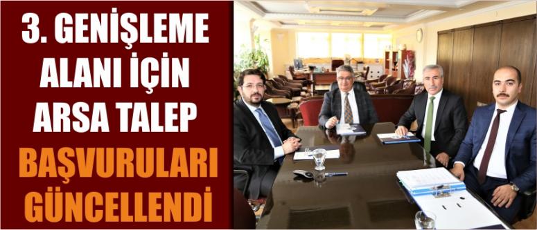 3. genişleme alanı için arsa talep başvuruları güncellendi