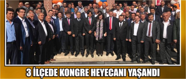 3 İlçede Kongre Heyecanı Yaşandı