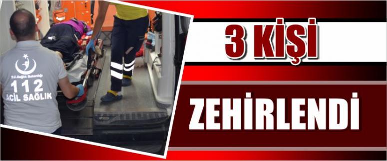 3 Kişi Zehirlendi