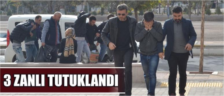 3 Zanlı Tutuklandı