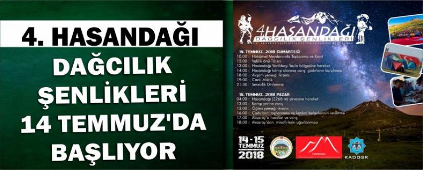 4. Hasandağı Dağcılık Şenlikleri 14 Temmuz’da Başlıyor