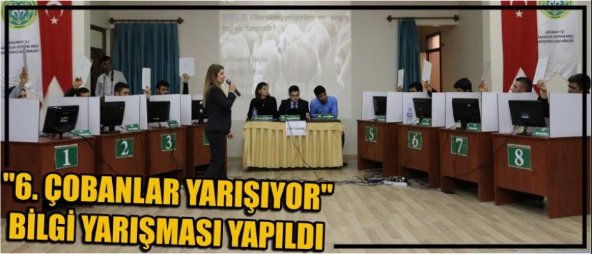 "6. Çobanlar Yarışıyor" Bilgi Yarışması Yapıldı