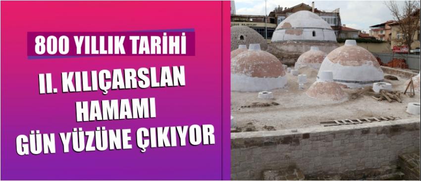 800 Yıllık Tarihi Iı. Kılıçarslan Hamamı Gün Yüzüne Çıkıyor