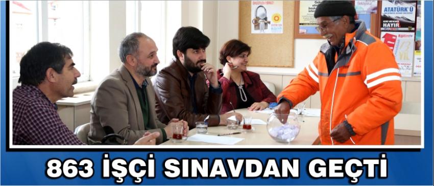 863 İşçi Sınavdan Geçti