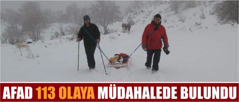 Afad 113 Olaya Müdahale Etti