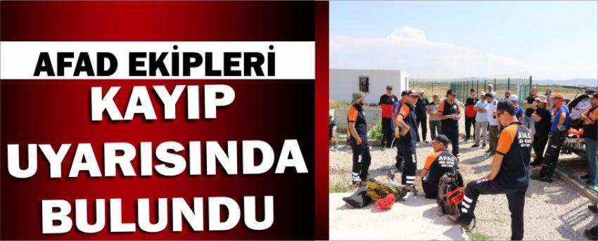 Afad, Kayıp Uyarısında Bulundu