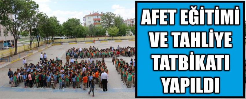 Afet Eğitimi Ve Tahliye Tatbikatı Yapıldı