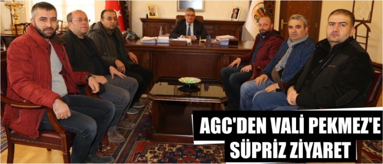 Agc’den Vali Pekmez’e Süpriz Ziyaret