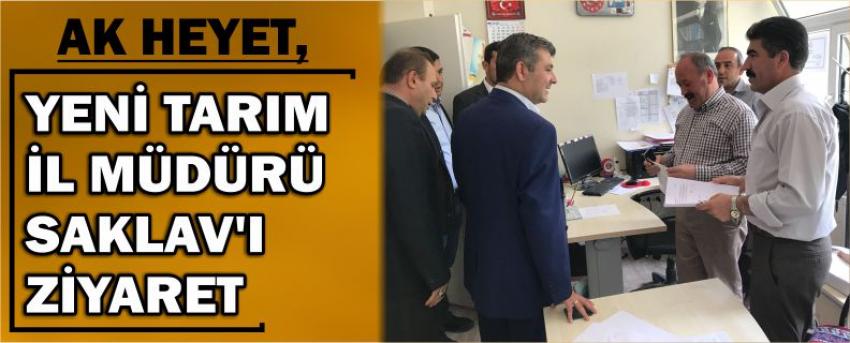 Ak Heyet, Yeni Tarım İl Müdürü Saklav’ı Ziyaret