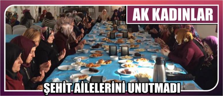 Ak Kadınlar Şehit Ailelerini Unutmadı