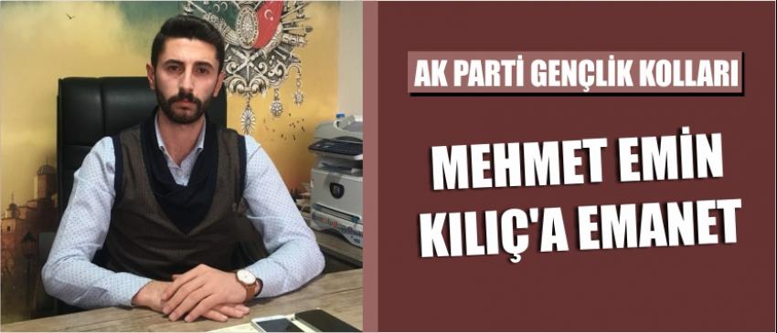 Ak Parti Gençlik Kolları Mehmet Emin Kılıç’a Emanet