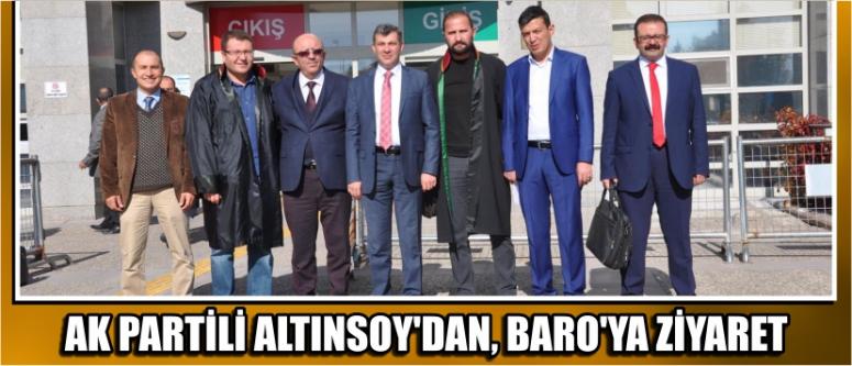 Ak Partili Altınsoy'dan, Baro'ya Ziyaret