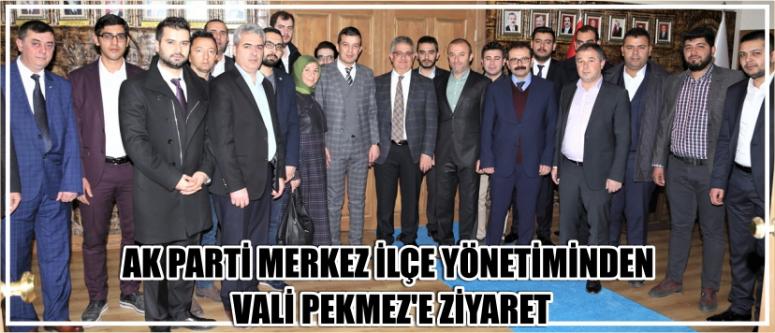 Ak Parti Merkez İlçe Yönetiminden Vali Pekmez’e Ziyaret