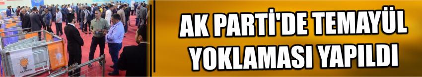 Ak Parti'de Temayül Yoklaması Yapıldı