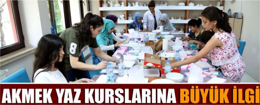 Akmek Yaz Kurslarına Büyük İlgi