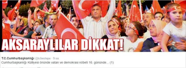 Aksaraylılar Dikkat!