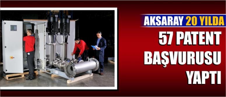 Aksaray 20 Yılda 57 Patent Başvurusu Yaptı