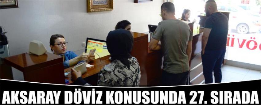 Aksaray döviz konusunda 27. Sırada