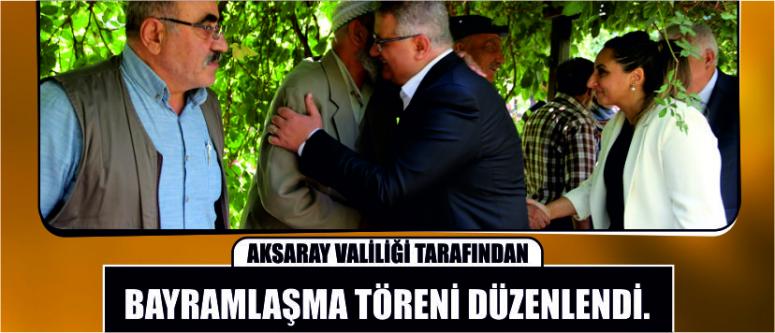 Kurban Bayramı Nedeniyle Aksaray Valiliği Tarafından Bayramlaşma Töreni Düzenlendi.