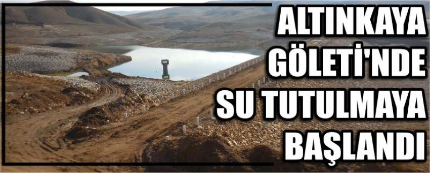 Altınkaya Göleti’nde Su Tutulmaya Başlandı