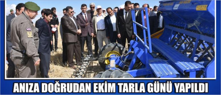 Anıza Doğrudan Ekim Tarla Günü Yapıldı