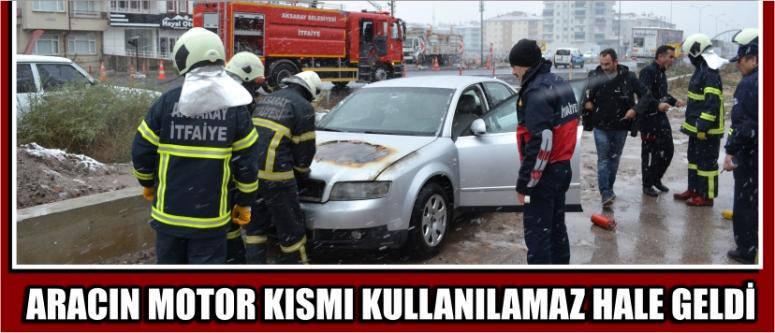 Aracın Motor Kısmı Kullanılamaz Hale Geldi