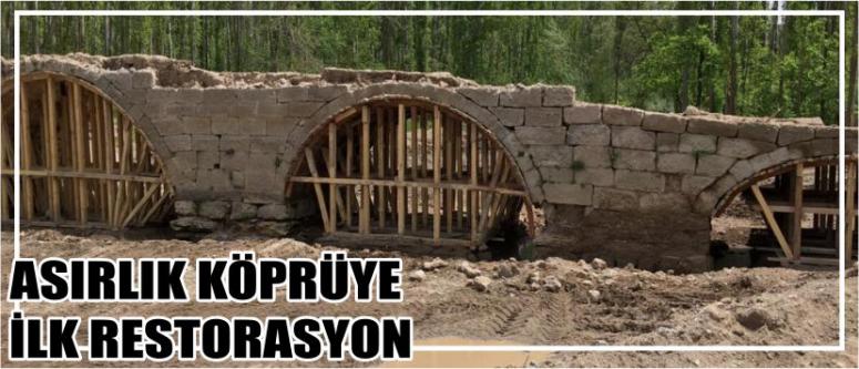 Asırlık Köprüye İlk Restorasyon