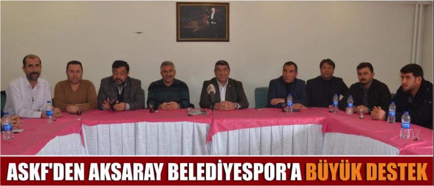 Askf’den Aksaray Belediyespor’a Büyük Destek 
