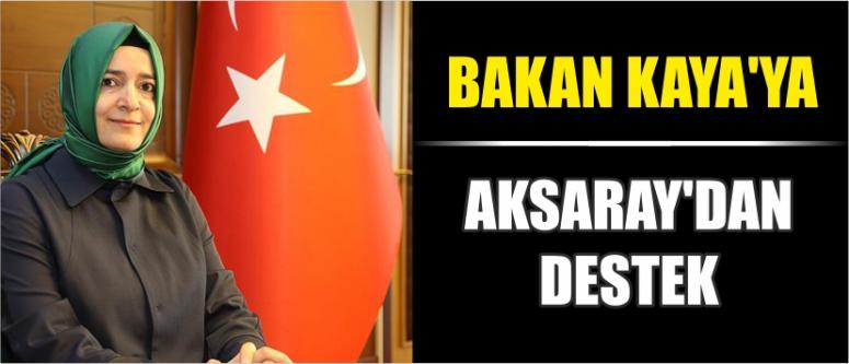 Bakan Kaya’ya Aksaray’dan Destek