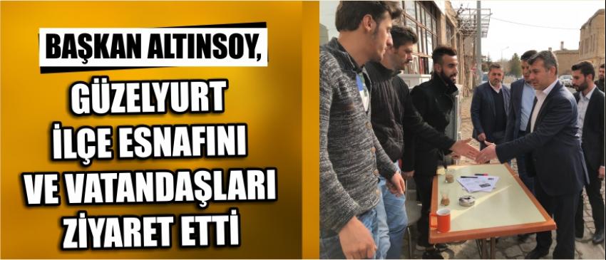 Başkan Altınsoy, Güzelyurt İlçe Esnafını Ve Vatandaşları Ziyaret Etti
