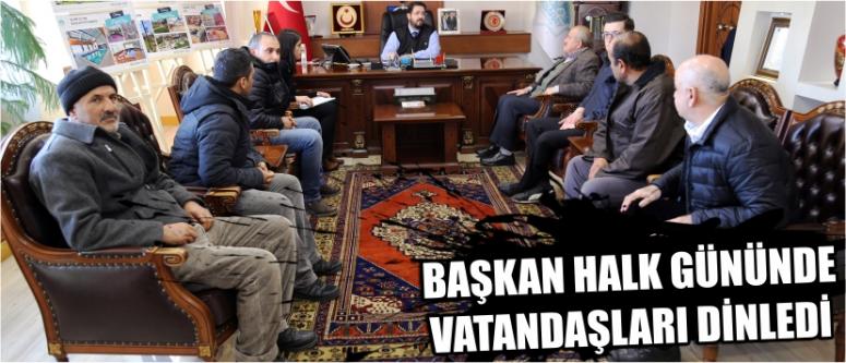 Başkan Halk Gününde Vatandaşları Dinledi