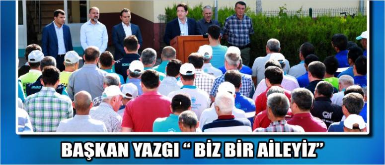 Başkan Yazgı Belediye Personeli İle Bayramlaştı