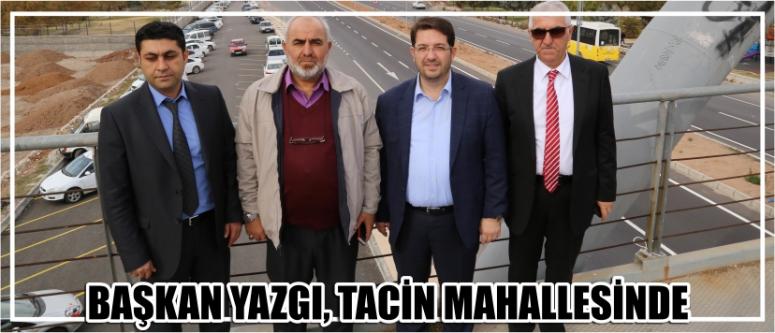 Başkan Yazgı, Tacin Mahallesinde