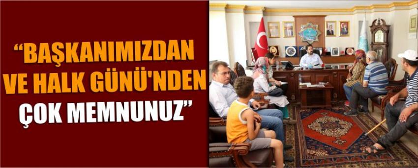 “Başkanımızdan Ve Halk Günü’nden Çok Memnunuz”