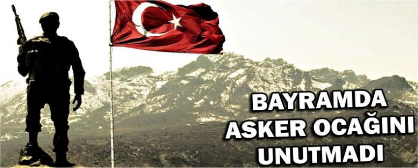 Bayramda Asker Ocağını Unutmadı