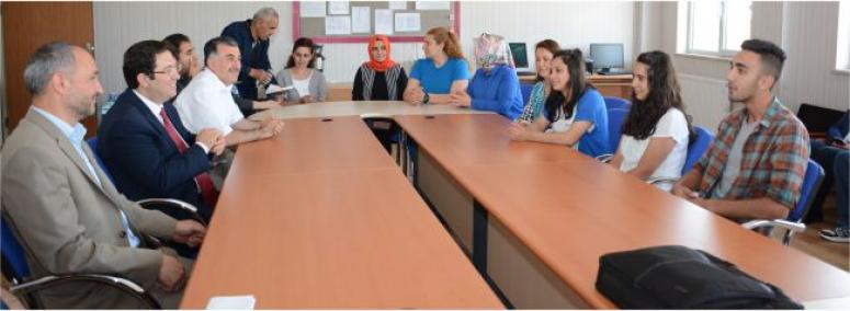 Başkan Yazgı, Somuncu Baba Anadolu Lisesi'ni Ziyaret Etti