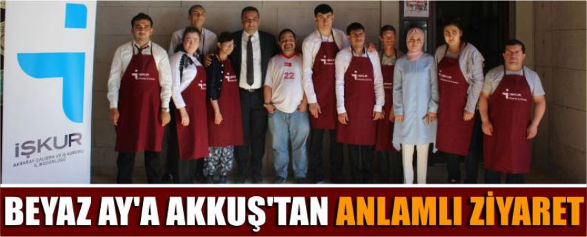 Beyaz Ay'a Akkuş'tan Anlamlı Ziyaret