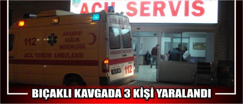 Bıçaklı Kavgada 3 Kişi Yaralandı