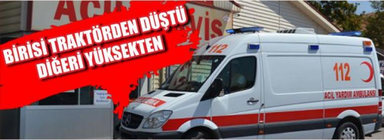 Birisi Traktörden Düştü, Diğeri Yüksekten