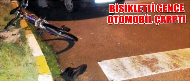 Bisikletli Gence Otomobil Çarptı