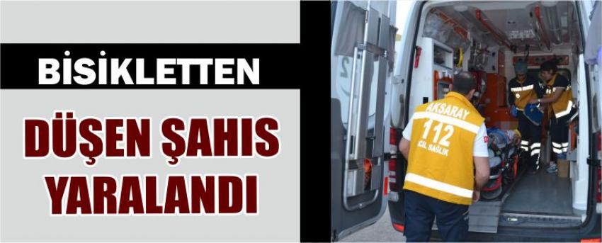 Bisikletten Düşen Şahıs Yaralandı