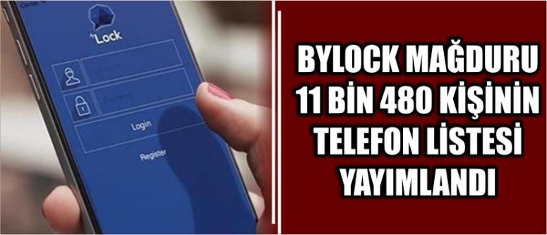 Bylock Mağduru 11 Bin 480 Kişinin Telefon Listesi Yayımlandı