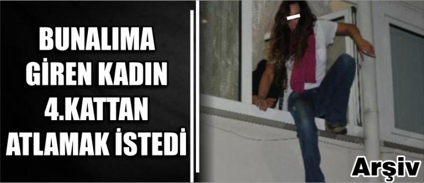 Bunalıma Giren Kadın 4.Kattan Atlamak İstedi