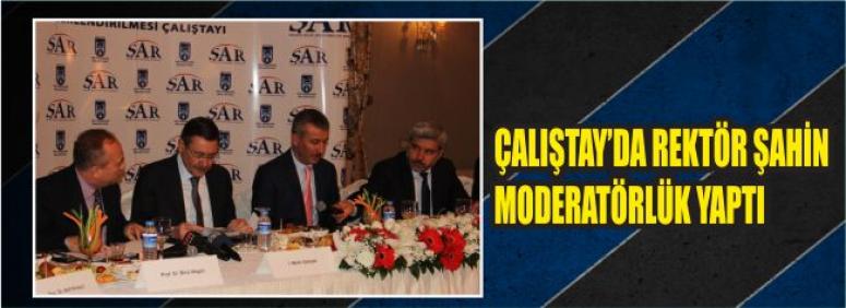 Çalıştay’da Rektör Şahin Moderatörlük Yaptı 