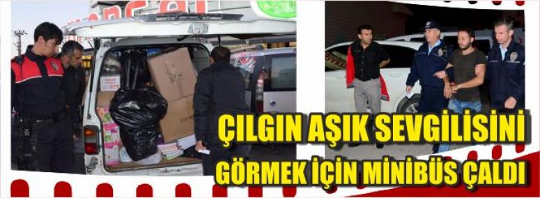 Çılgın Aşık Sevgilisini Görmek İçin Minibüs Çaldı