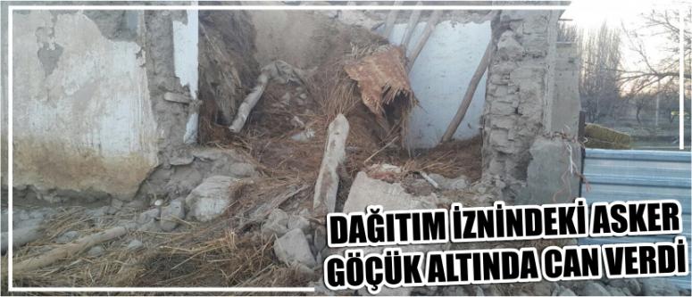 Dağıtım İznindeki Asker Göçük Altında Can Verdi