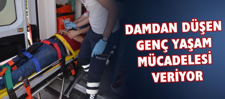 Damdan Düşen Genç Yaşam Mücadelesi Veriyor