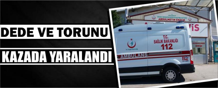 Dede Ve Torunu Kazada Yaralandı