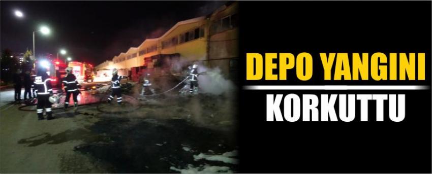 Depo Yangını Korkuttu
